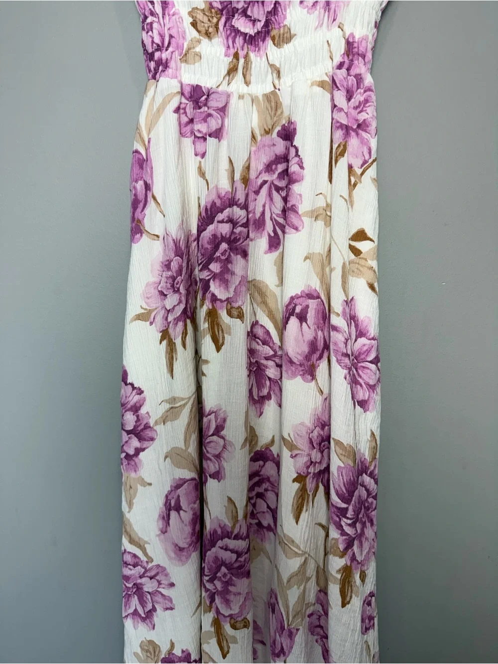Abercrombie & Fitch‎ Floral Tie-Front Maxi Dress - Purple Floral Size XXST